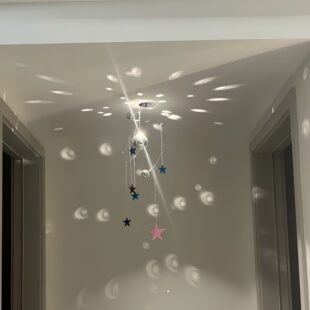【阳光捕手】disco迪斯科球风铃挂件星星反光房间装饰diy客厅摆件
