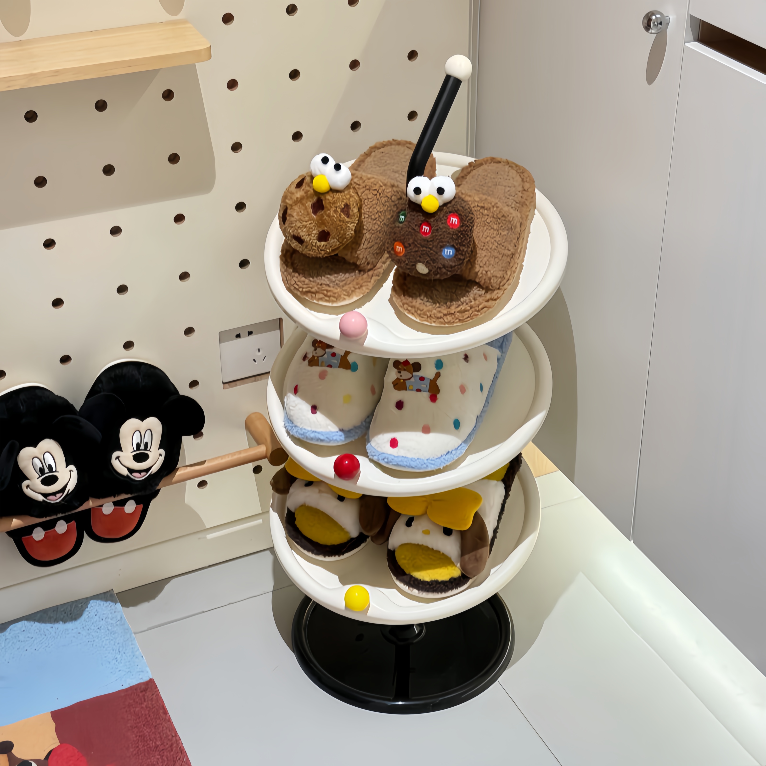 让家门口秒变ins风多巴胺鞋架