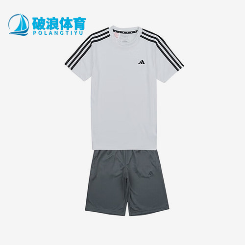 阿迪达斯大童休闲运动套装