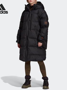 阿迪达斯女子中长款棉服