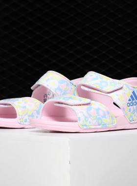 Adidas/阿迪达斯正品春季新款儿童露趾运动沙滩童凉鞋 EF0376