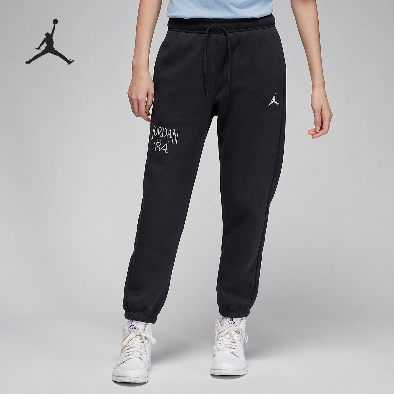 Nike/耐克正品篮球运动训练女士加绒收口休闲针织长裤FN5441