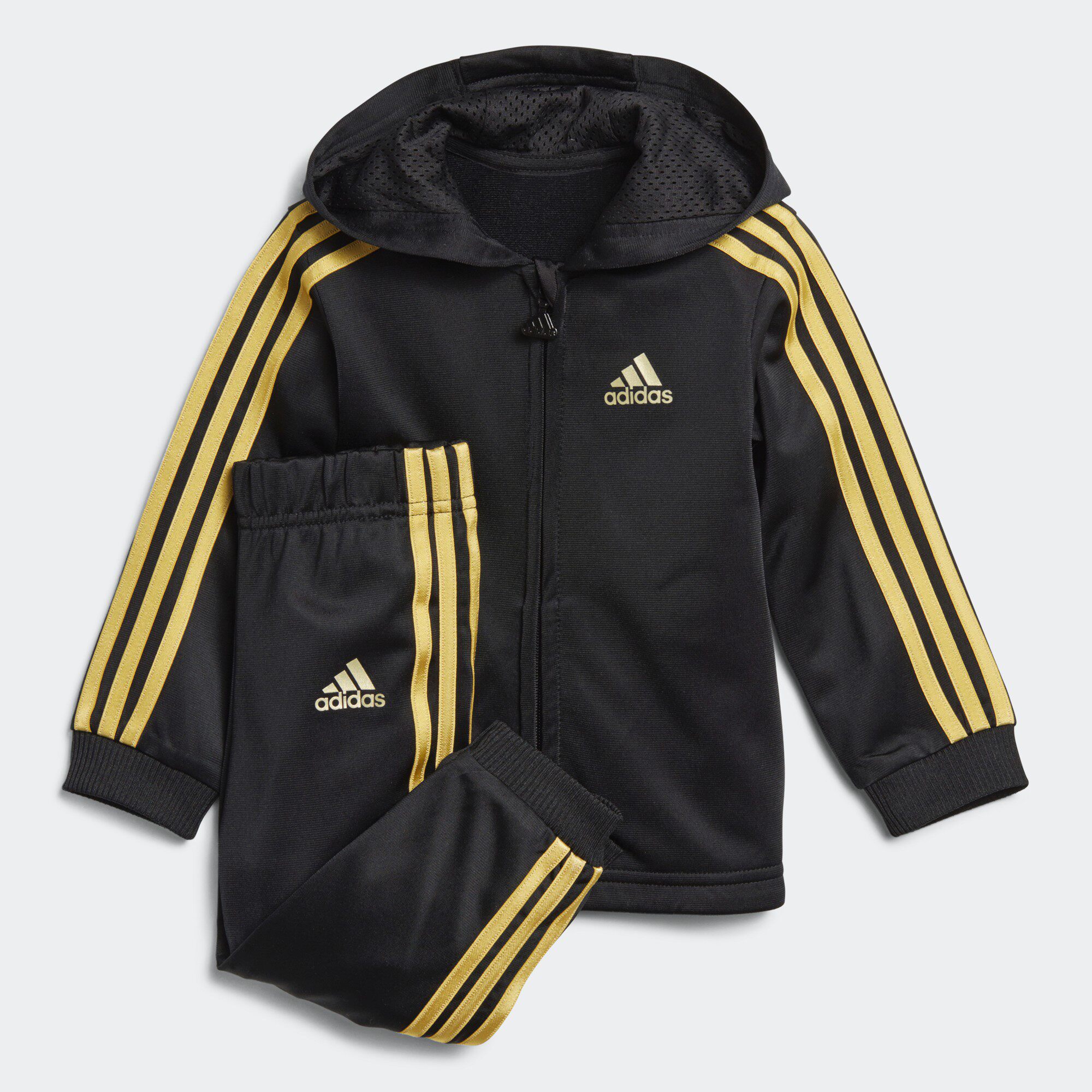 Adidas阿迪达斯正品婴幼童长袖两件春秋休闲男婴运动套装DJ1581