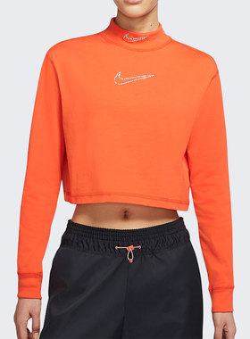Nike/耐克正品新款SPORTSWEAR 女子长袖短款休闲运动T恤 CZ4421