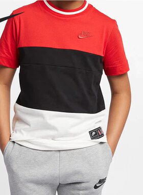 Nike/耐克正品秋季新款男大童运动休闲舒适透气短袖T恤CN6121