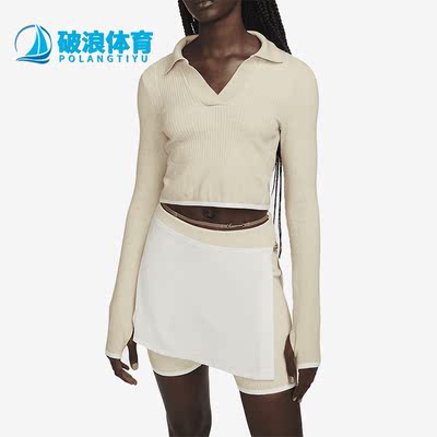 Nike/耐克正品春季新款女子运动背面镂空长袖T恤DN3221-219