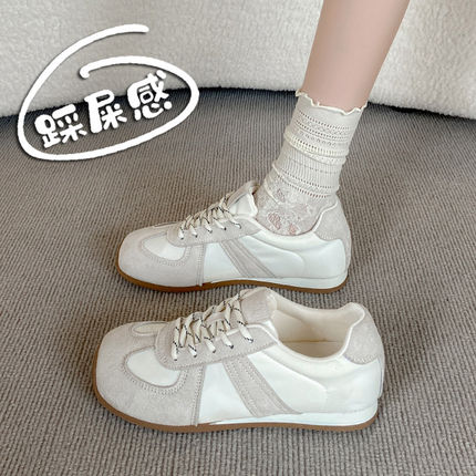 芭蕾德训鞋女2026新款夏季超火阿甘鞋软平底不累脚轻便小码34单鞋
