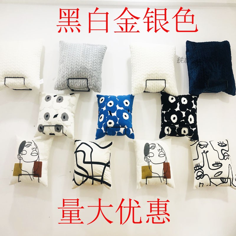 抱枕展示架上墙陈列收纳架壁挂