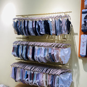 内衣店铺壁挂胸罩架上墙内衣展示架短裤 文胸侧挂货架横杆泳衣内裤