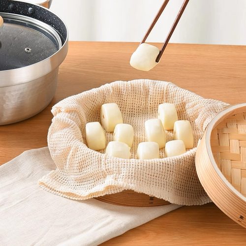 日本进口食品级纯棉全棉蒸笼纱布