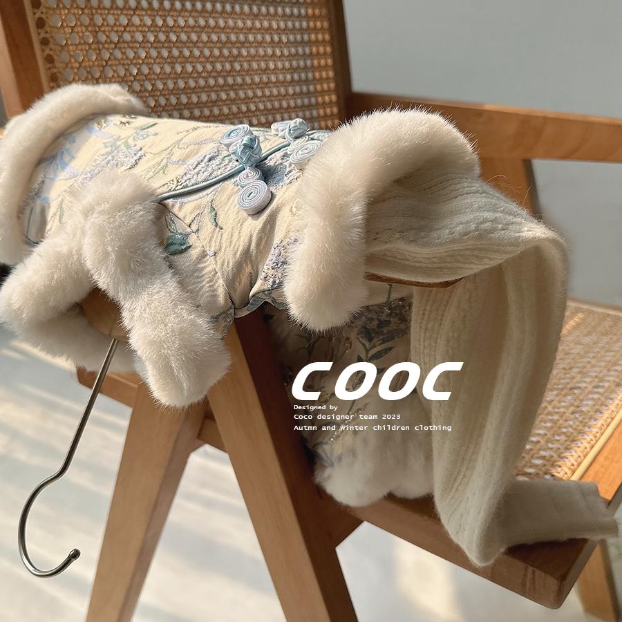 2025秋冬新款宝宝中国风背心棉衣