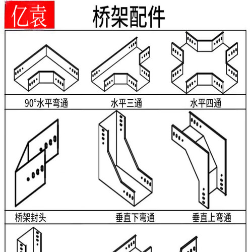 镀锌防火电缆桥架弯头三通四通