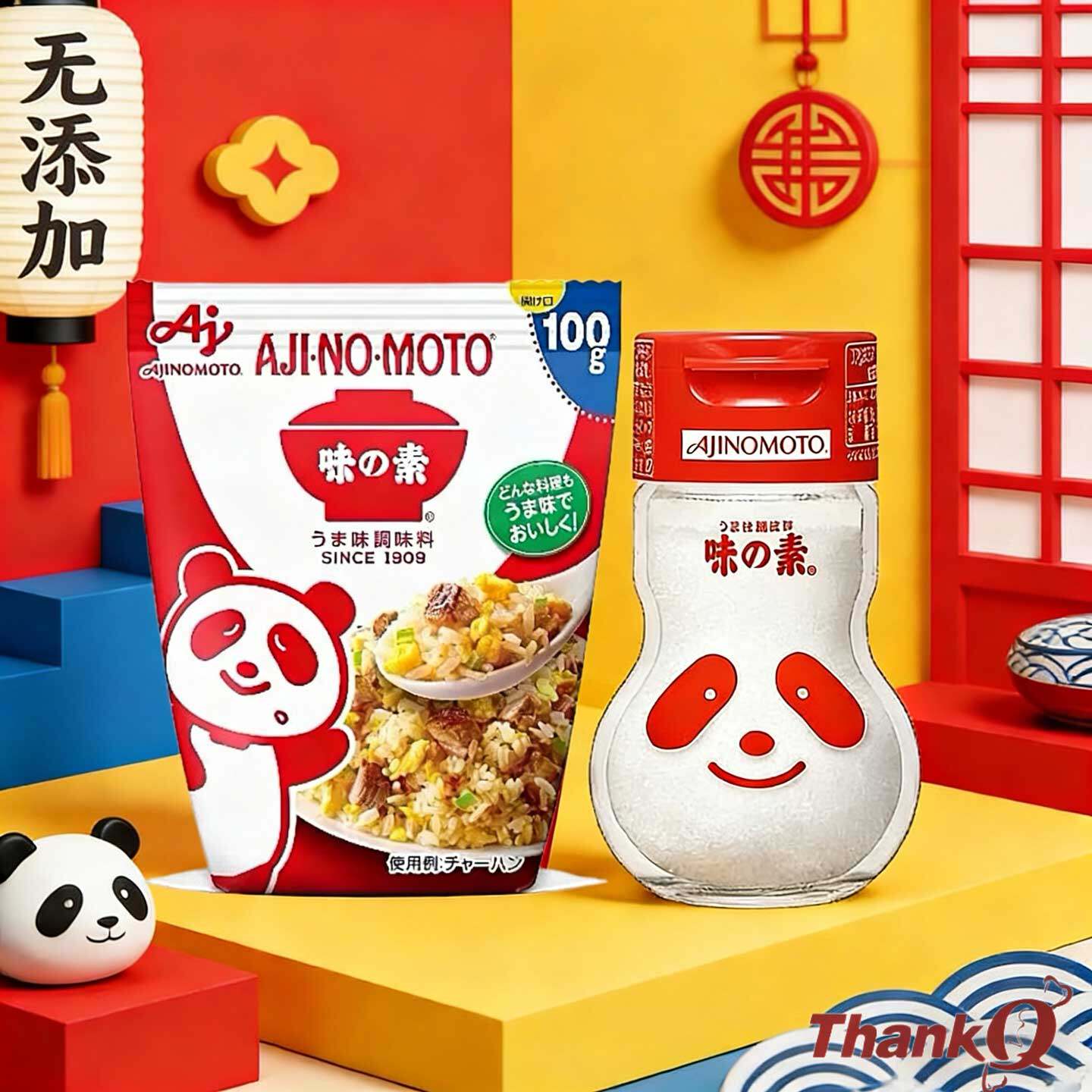 日本味之素熊猫瓶减盐味精谷氨酸天然无添加宝宝孕妇儿童进口调料