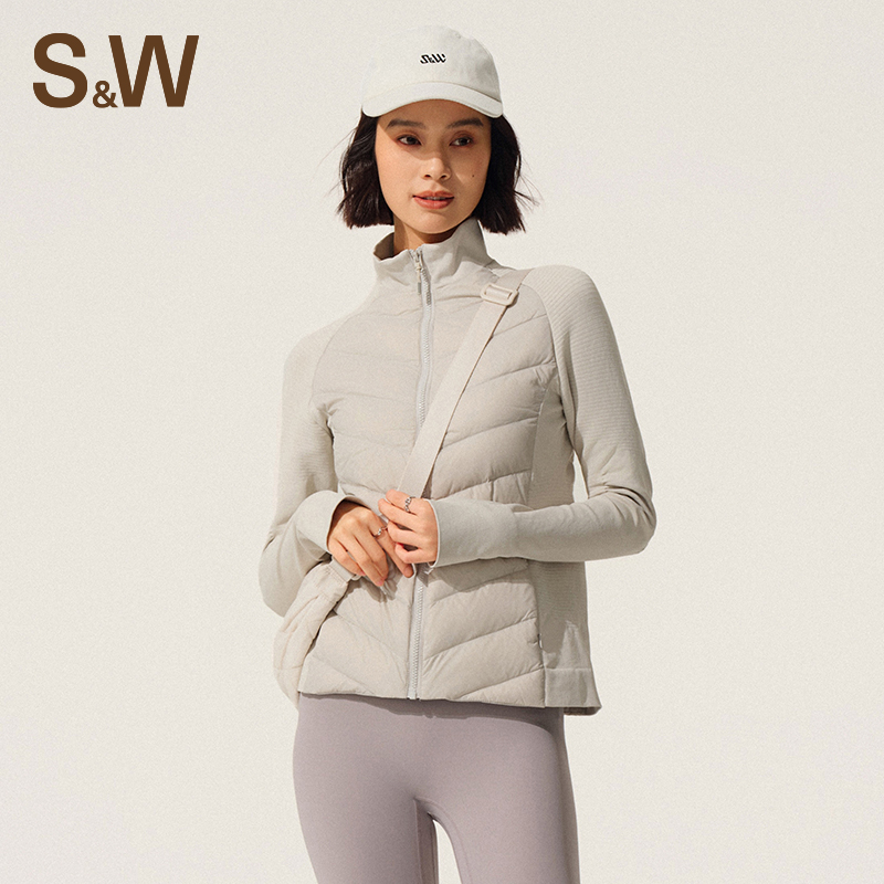 SW速惟防风保暖羽绒服立领女户外