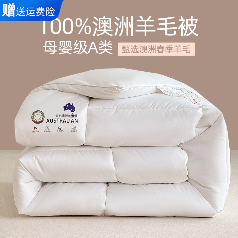 南通家纺A类澳洲羊毛被春秋被棉羊毛被/驼毛被