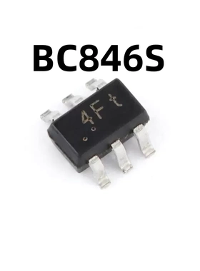50只BC846S 4Ft SOT-363 65V 100mA 原装2个NPN晶体管三极管