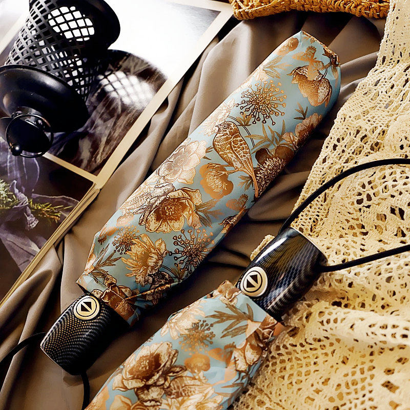 复古超大全自动雨伞女两用防晒太阳伞加固防风双人遮阳伞防紫外线