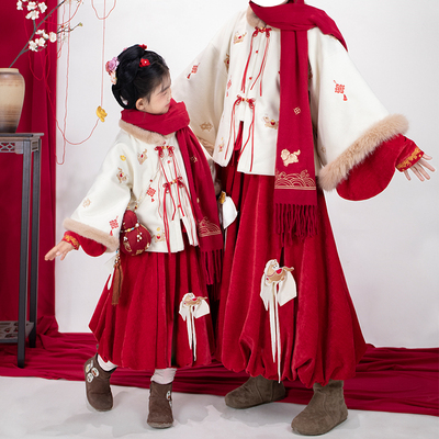 杂九记【马上有钱】昭君袄明制立领对襟花苞裙日常冬拜年服