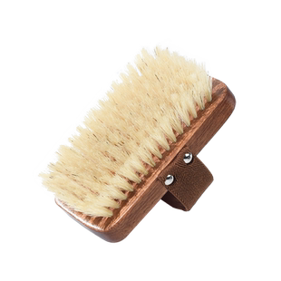 素一素二猪鬃干刷身体刷软毛洗澡刷沐浴刷美体搓澡刷子皮肤刷神器