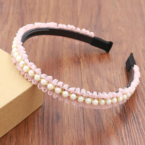 发箍头饰带齿防滑网纱公主约束