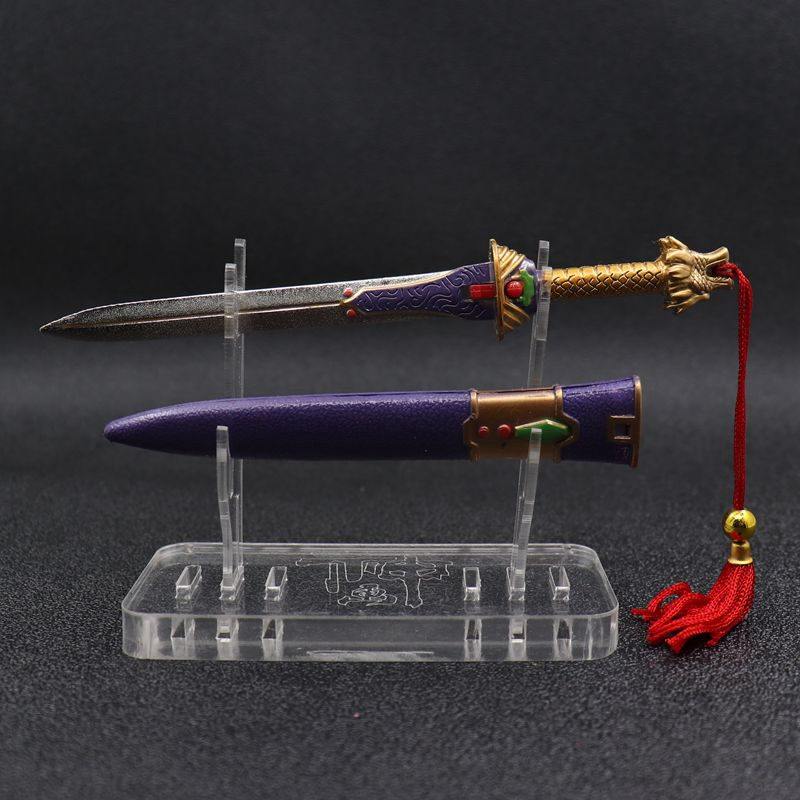 现货香港金属武器精品收藏合金兵器古龙豪侠传6寸飞仙剑（纸盒版