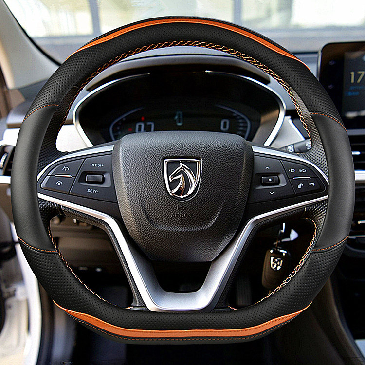 汽车方向盘套D型宝骏510 新730 310W宝骏530 360平底专用把套透气