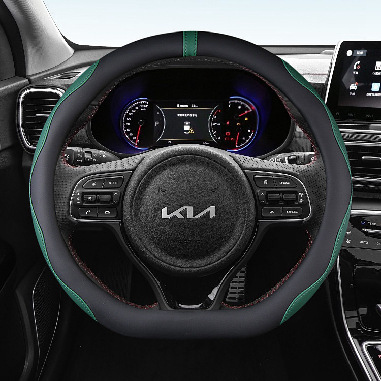 新款起亚K3智跑 KX5 K4 K5凯酷专用汽车方向盘套皮平底男女款把套