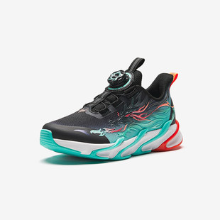 ANTA/安踏儿童春新款男中童犟弹赤炎4旋转纽扣运动跑鞋312415511