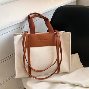 ck包包女新款大容量购物袋韩版时尚托特包帆布女包单肩包学生大