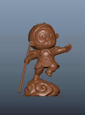 三维图 圆雕图 模型 3D STL 精雕 木雕 雕刻图W悟空250629