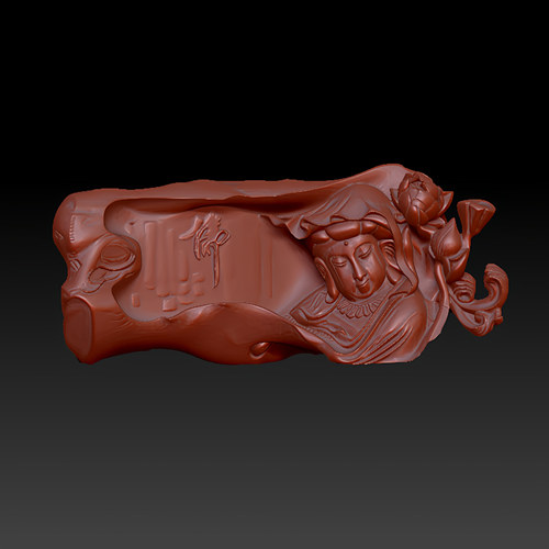 三维图 圆雕图 模型 3D STL 精雕 木雕 雕刻图K枯木佛251224