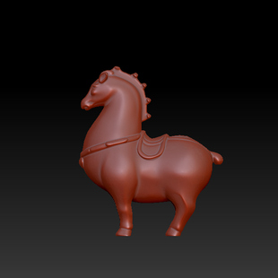 三维图 圆雕图 模型 3D STL 精雕 木雕 雕刻图T唐马251119