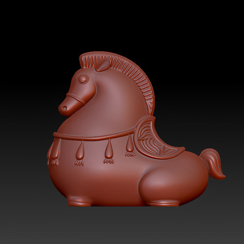 三维图 圆雕图 模型 3D STL 精雕 木雕 雕刻图T唐肥马251224