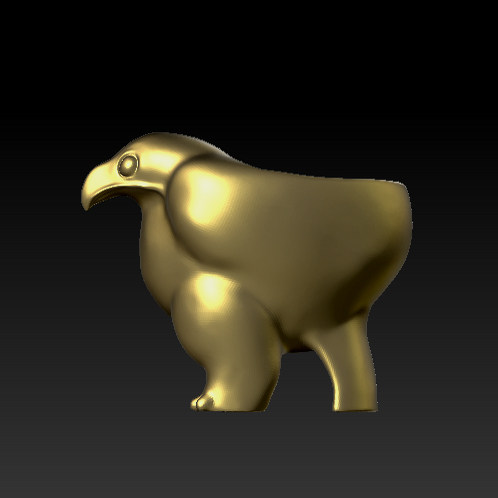 三维图 圆雕图 模型 3D STL 精雕 木雕 雕刻图T陶鹰鼎251122