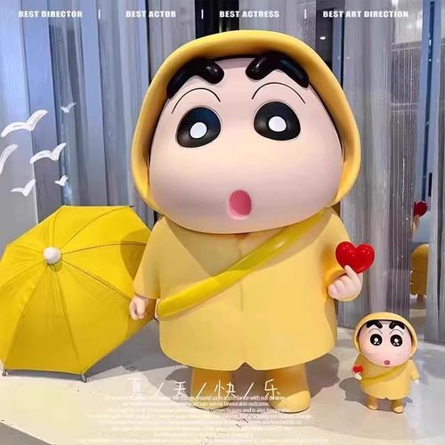 蜡笔小新手办系列生日礼物摆件