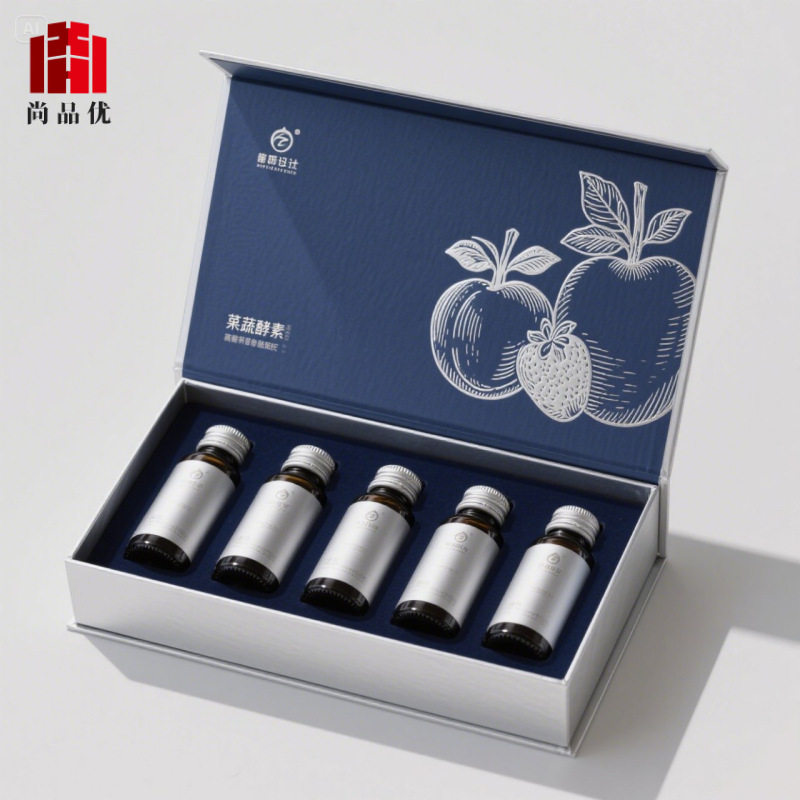 直营保健品包装盒礼盒高档亚克力小瓶子丸粉压片糖果胶囊纸盒定制