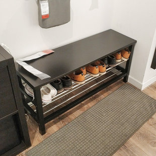宜家图西格长凳换鞋凳门厅鞋凳可放鞋鞋架子储物凳收纳架国内代购