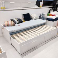 宜家百灵收纳储物沙发床拼接伸缩床多功能坐卧两用床框架国内代购