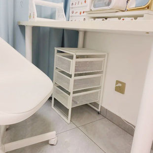 IKEA宜家列纳特抽屉柜白色收纳柜家用简约现代储物柜办公柜可移动