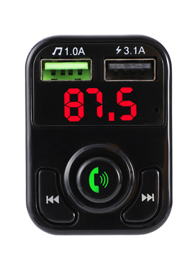 CAR X3车载mp3音乐播放器fm发射器插卡蓝牙免提通话USB汽车充电器