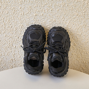 儿童轮胎运动鞋老爹鞋休闲鞋子男女童学生防滑2025新款跑步鞋春秋