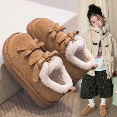 女童雪地靴大棉博肯鞋休闲保暖鞋