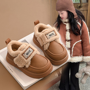 童鞋女童棉鞋秋冬加绒2025新款男童勃肯鞋中大童二棉儿童公主鞋子