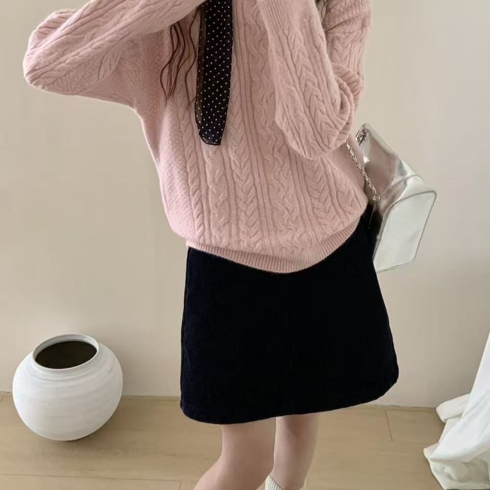 冬季毛衣女2025年新款显瘦外穿针织打底衫慵懒风宽松小个子上衣厚