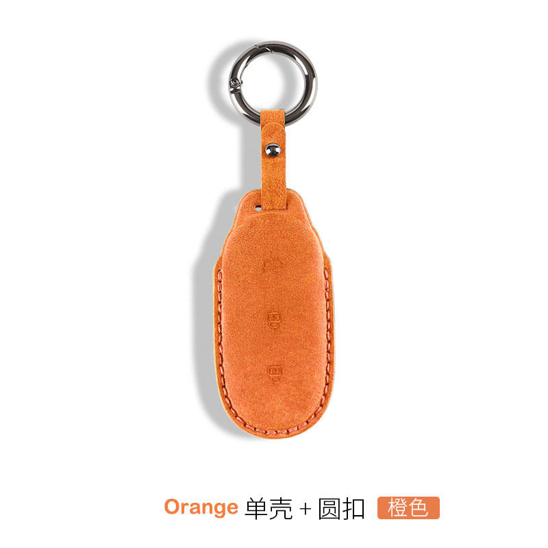 来料车缝加工理想L789钥匙套MAX全包保护档汽车翻毛皮壳扣缝纫