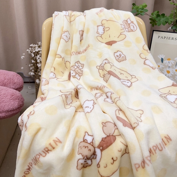 The Moment 布丁狗宝宝|秋冬款法兰绒休闲可铺盖学生宿舍保暖毛毯