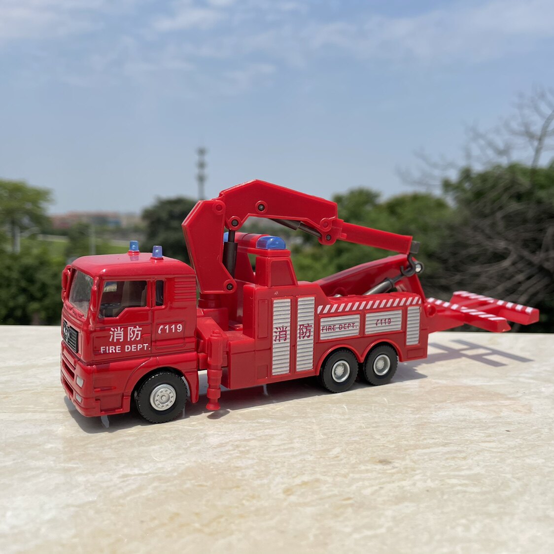 散货1:64德国曼man清障拖车合金汽车模型