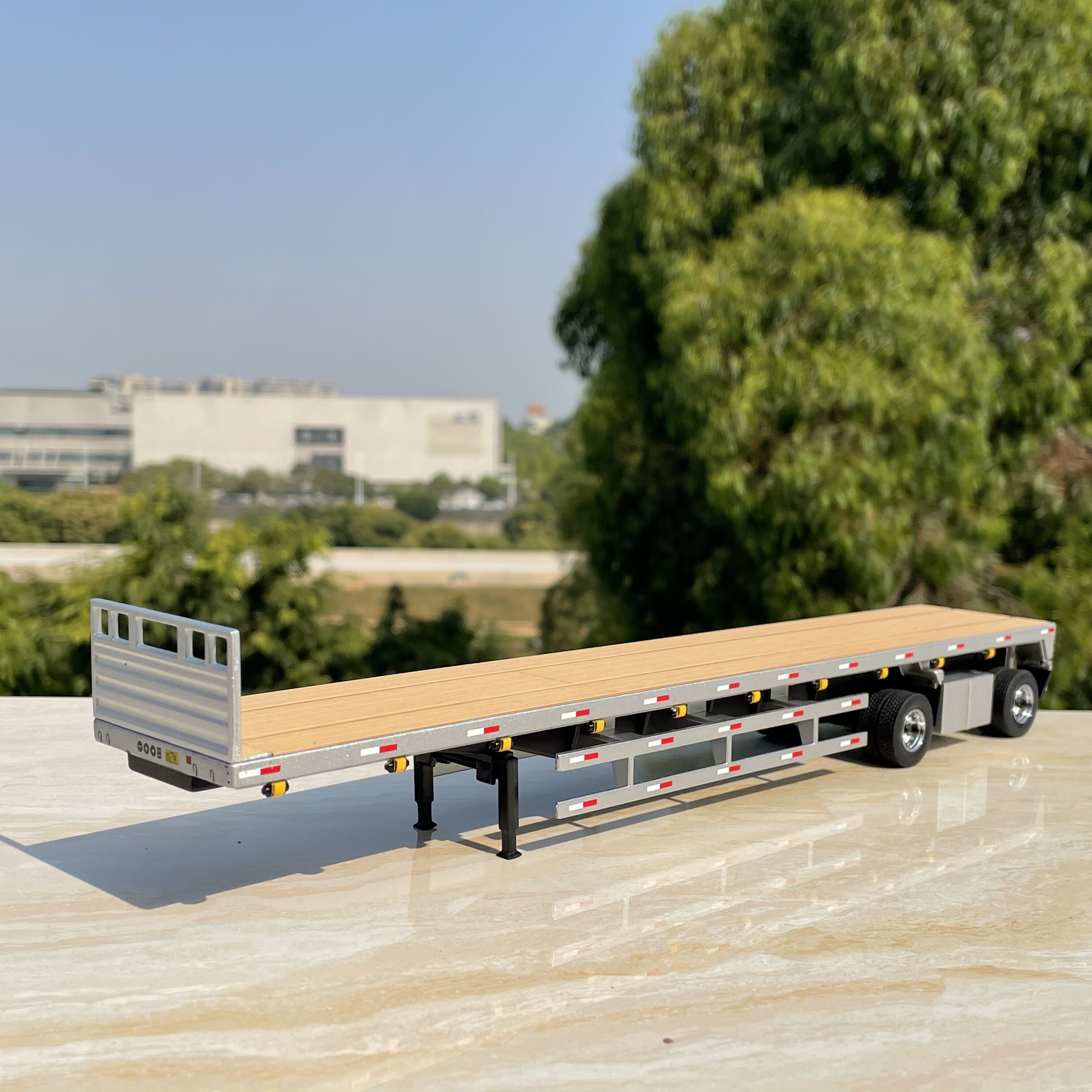 散货1:50半挂车模型平板牵引拖车模型改装配件