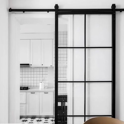 玻璃谷仓门吊轨门定制浴室推拉门