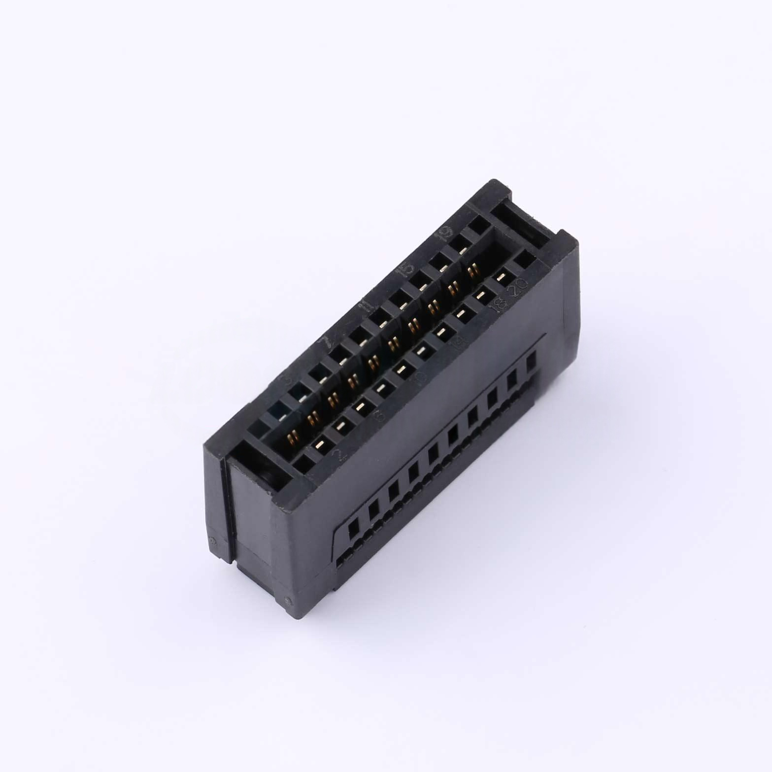 WingTAT 2.54mm压线式总线无耳20p CE-225F 黑色 EC20P03BK-0001